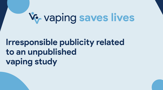 Irresponsible publicity related to an unpublished vaping study